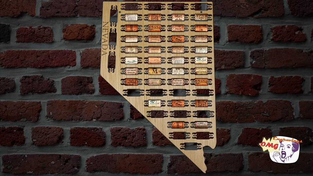 Nevada State 924032 Wine Cork Holder Etsy