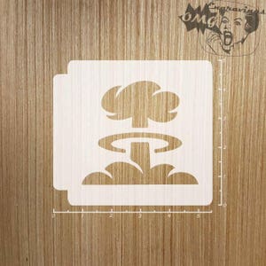 Mushroom Cloud 783-525 Stencil