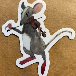 Sticker:  Fiddler Mouse