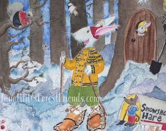 Notecard: Snowshoe Hare