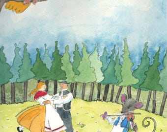 Notecard: Folk Dancers