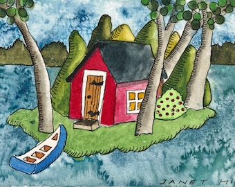 Notecard: Raspberry Island