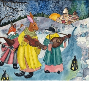Notecard: Winter Solstice Musicians