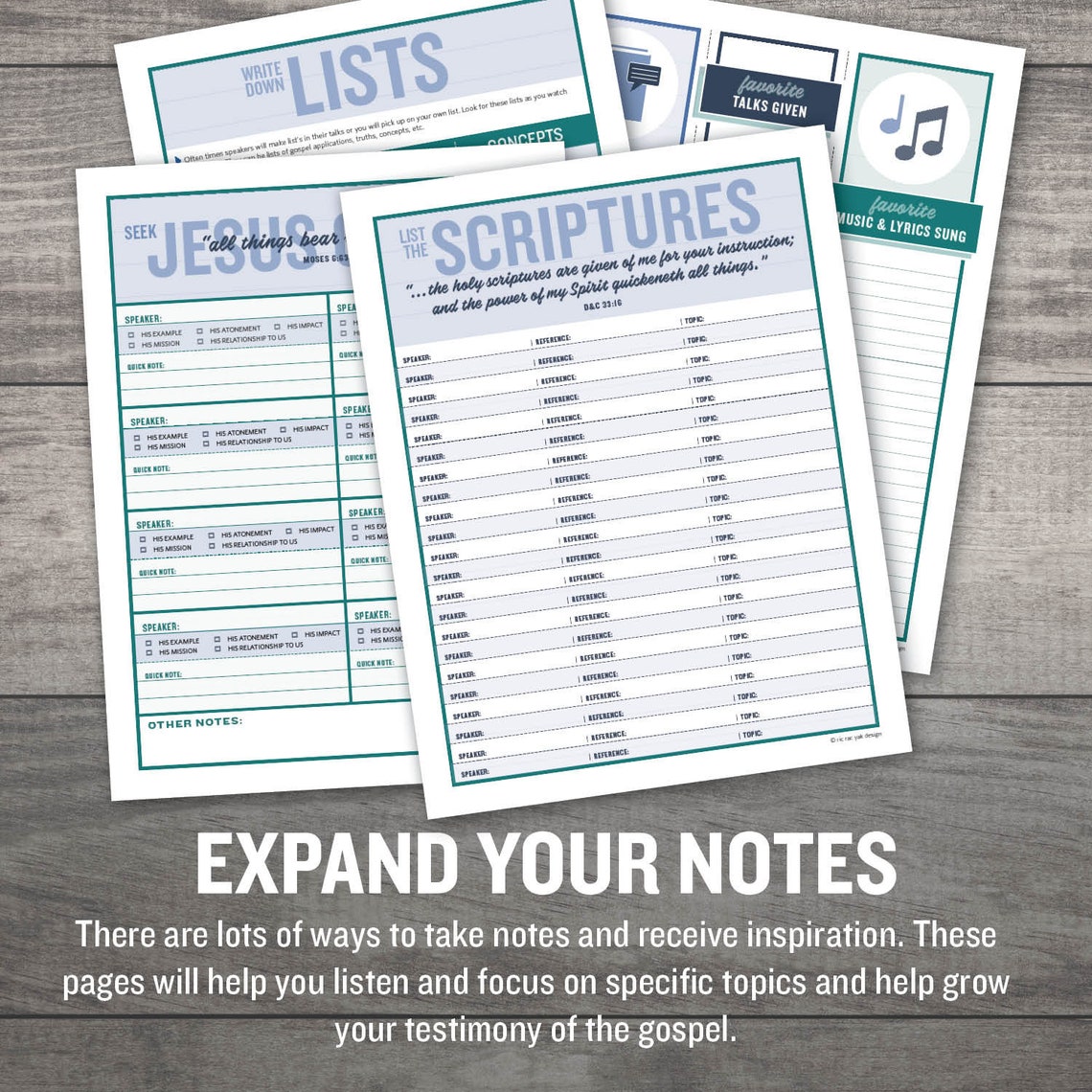 LDS General Conference Packet Etsy