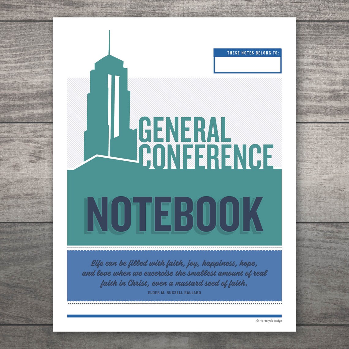 LDS General Conference Packet Etsy