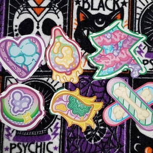 Creepy Cute Body Semi-Transparent Stickers