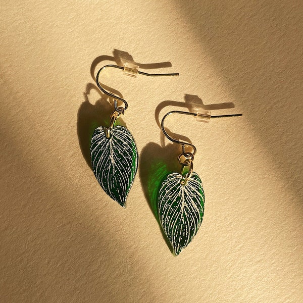 philodendron birkin earrings