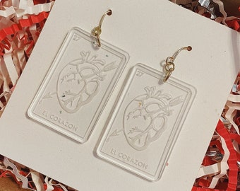 pendientes el corazón