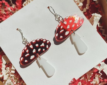 espejo sapo taburete de hongos