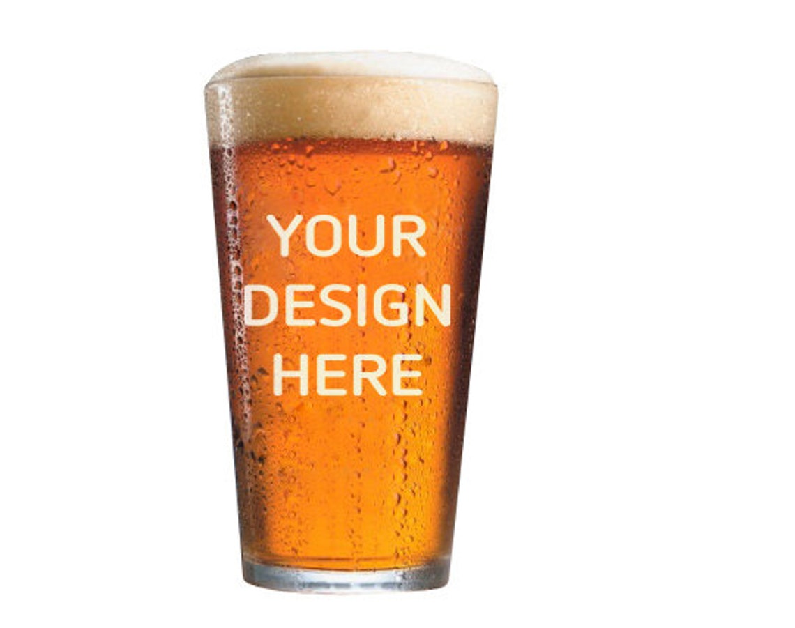 BRIDAL PINT GLASSES Glass for Bridesmaid Custom Pint Glass Etsy