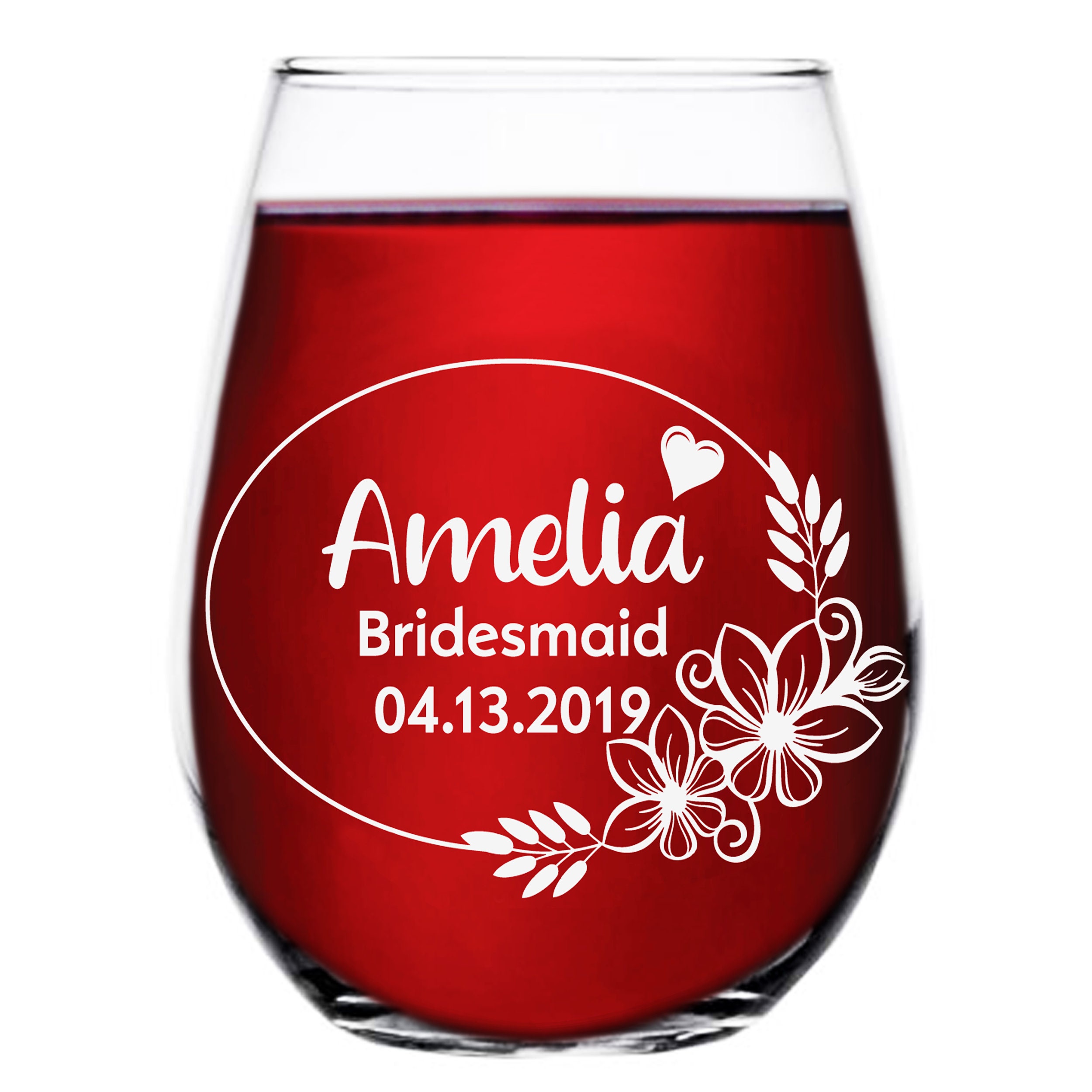 BRIDES WINE GLASS Custom Glass Print Etched Glass Set Etsy