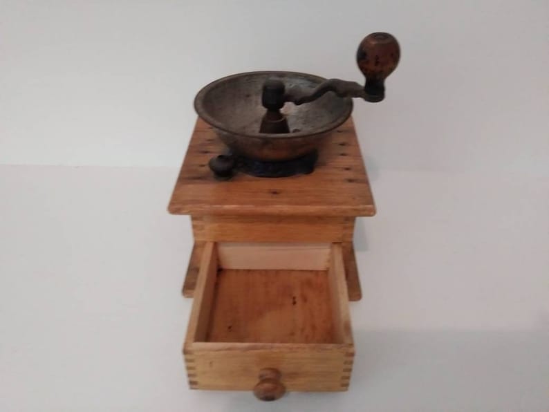 Coffee Grinder Mill c 1900s antique vintage rustic decor