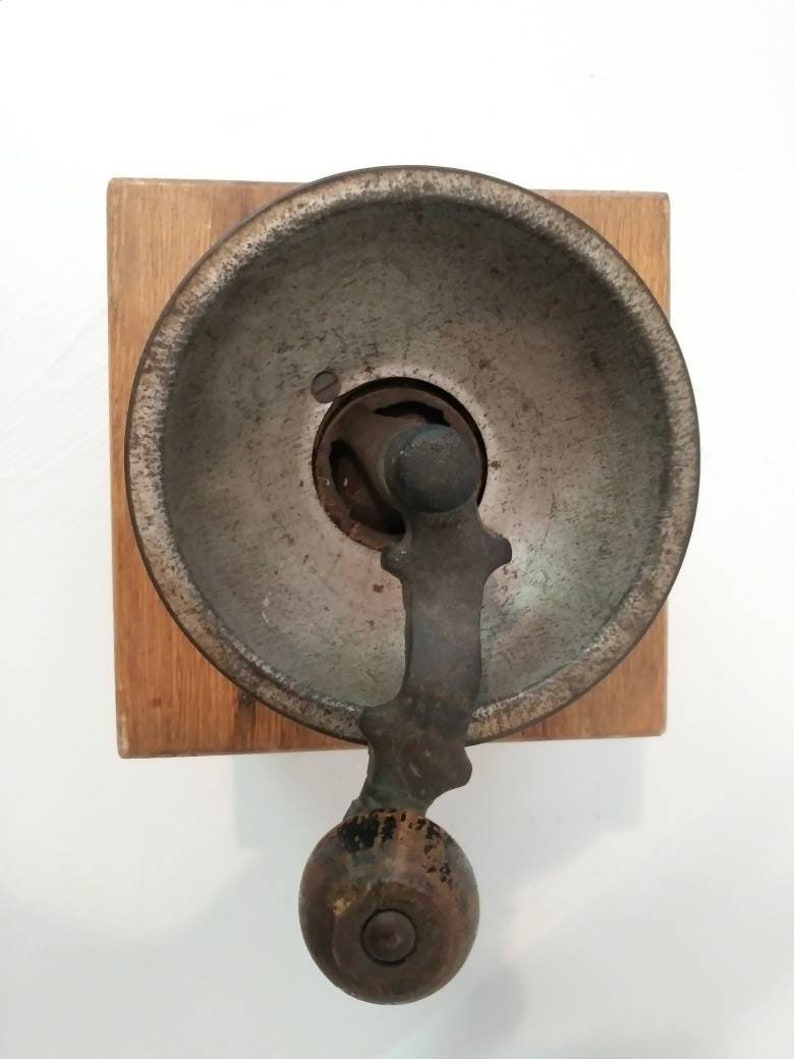 Coffee Grinder Mill c 1900s antique vintage rustic decor