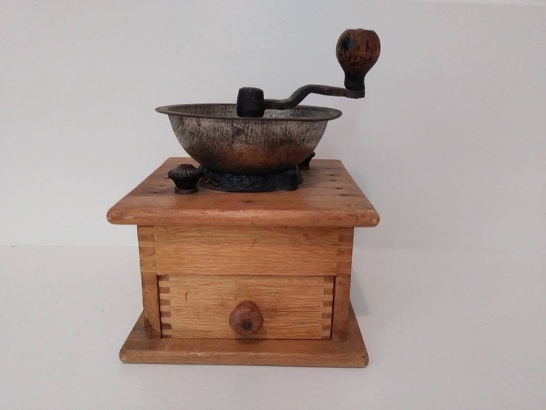 Coffee Grinder Mill c 1900s antique vintage rustic decor