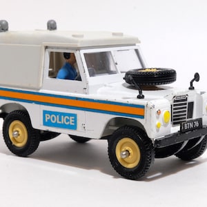 LAND ROVER - Series III 90&quot; swb Police Truck - Britain Ltd Toys - Scale 1:32 - Made in Great Britain - 1970&#39;s