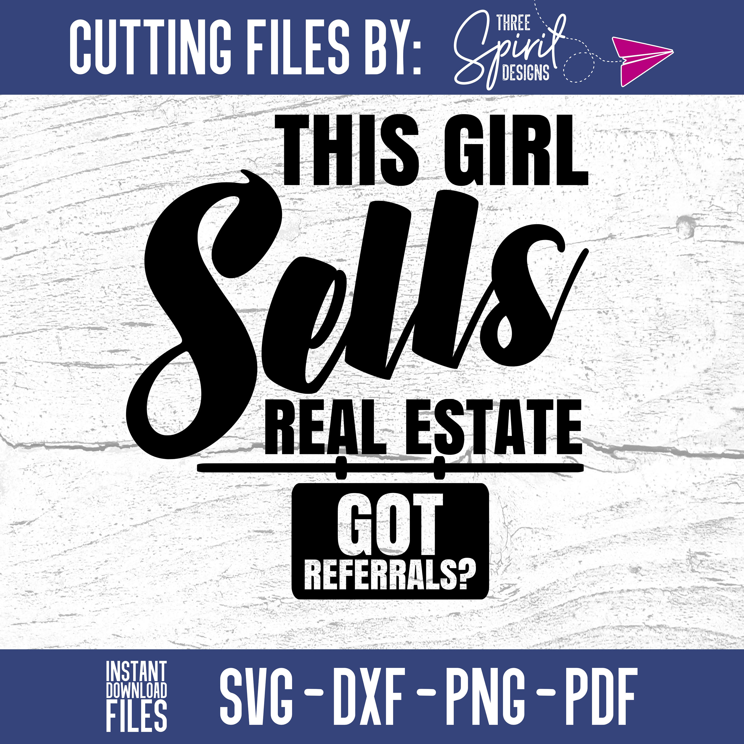 This Girl Sells Real Estate SVG Real Estate Sign SVG Present Etsy