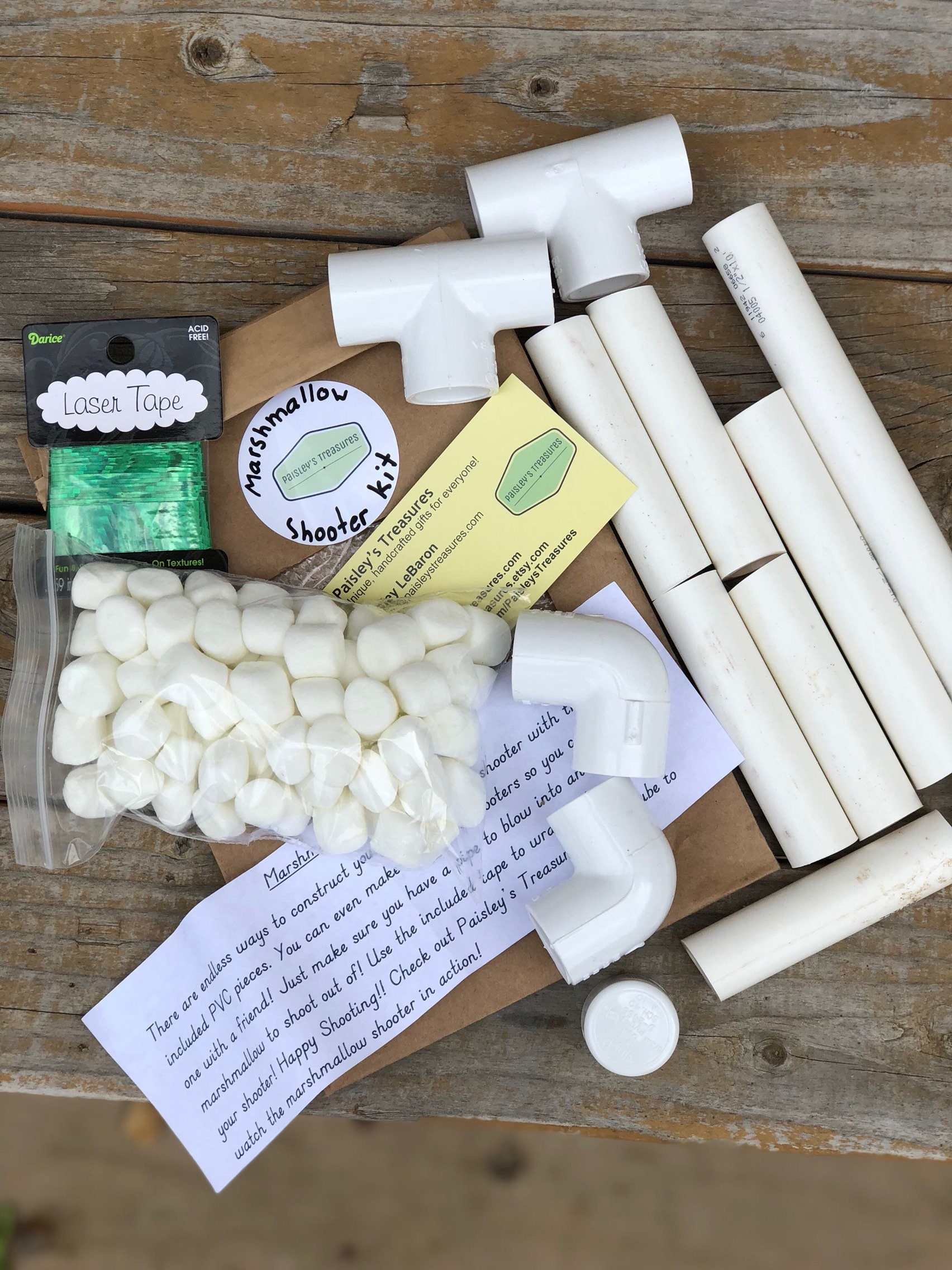Marshmallow shooter kit kid's DIY birthday gift kids Etsy