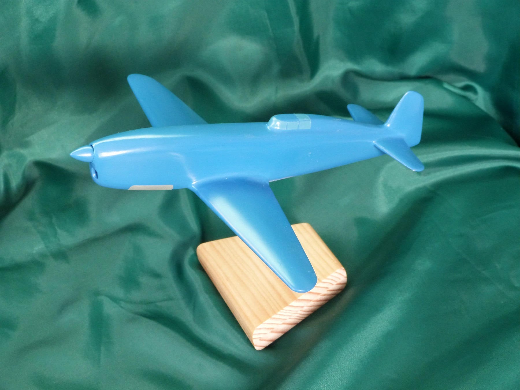 Maquette Avion en Bois Massif Caudron C 450 - 1935 Fabriquée et Peinte à La Main