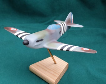 Maquette avion en bois massif D520 groupe Doret Ech 1/48