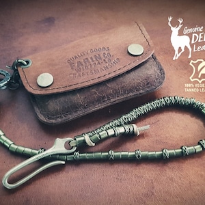 DEER WALLET, Leather Wallet, Biker Wallet, Leather Wallet, Riders, Accessories, Biker, Chain Wallet, Trucker Wallet