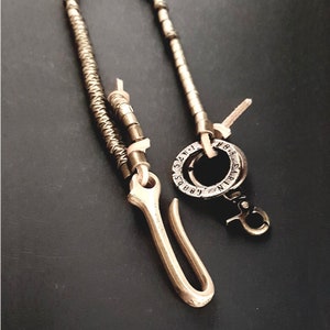 BRASS chain, Wallet chain, Biker, Tuck Wallet, biker wallet, Walletchain, trouser chain,