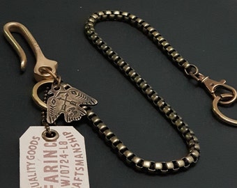 Wallet Chain, Fish Hook Lanyard, Wallet Chain, keychain, Biker, Biker Chain, Trouser Chain, Men&#39;s Accessory, Cafe Racer, workwear, Raiders,
