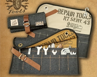 TOOL ROLL Industrial Denim 20oz,,Motorcycle tools,Tool Bag