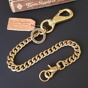 Cadena de latón macizo