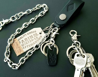 Steel chain with key ring