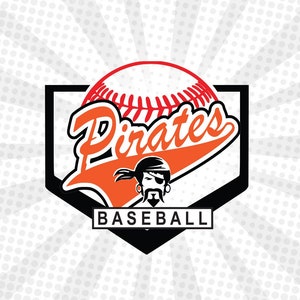 Pirate ,Pirate svg , Pirate Baseball, Pirate Softball,Pirates mascot,Pirates cut file,Baseball svg,Baseball cut file,Baseball cricut,Vector