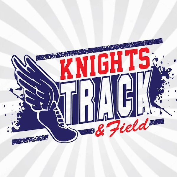 Knights  Cross Country, Track and Field Logo,Vector,Cut file,Sport,Mascot SVG DXF EPS Silhouette,Cameo,Cricut,Instant Download,Knights svg