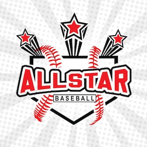 All Star baseball svg, Star Baseball svg, Baseball Tournament , Baseball svg ,Baseball high school svg,Baseball Cricut,Baseball cut file