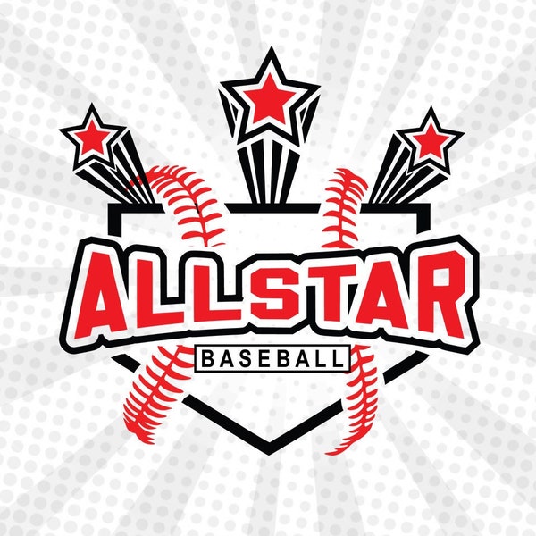 All Star baseball svg, Star Baseball svg, Baseball Tournament , Baseball svg ,Baseball high school svg,Baseball Cricut,Baseball cut file