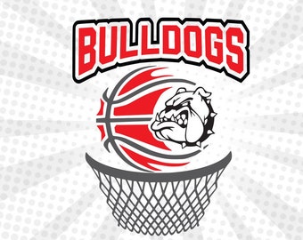 Bulldogs Basketball SVG / Basketball SVG / Bulldogs SVG / Digital Cut File / Basketball cut file / High school svg / Cut file / Cricut/