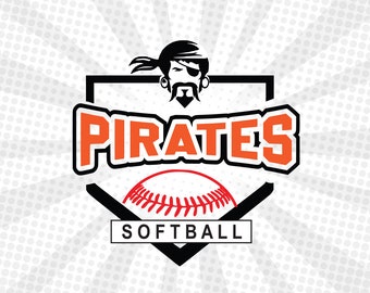 Pirate ,Pirate svg , Pirate Baseball, Pirate Softball,Pirates mascot,Pirates cut file,Baseball svg,Baseball cut file,Baseball cricut,Vector