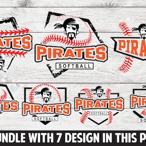 Pirate ,Pirate svg , Pirate Baseball, Pirate Softball,Pirates mascot,Pirates cut file,Baseball svg,Baseball cut file,Baseball cricut,Bundle