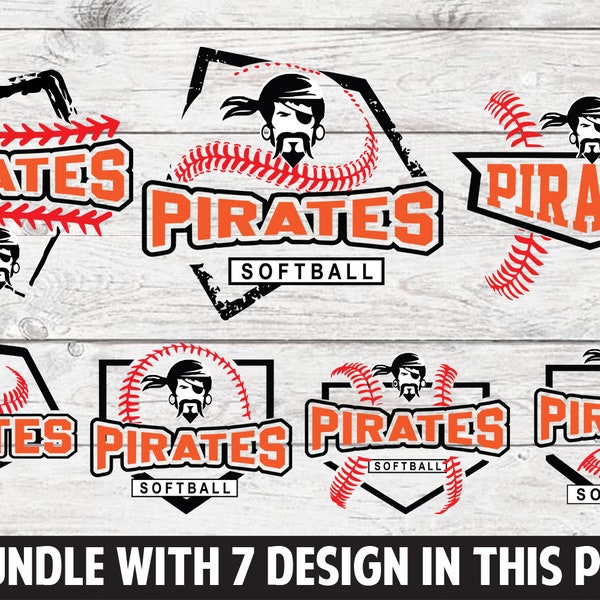 Pirate ,Pirate svg , Pirate Baseball, Pirate Softball,Pirates mascot,Pirates cut file,Baseball svg,Baseball cut file,Baseball cricut,Bundle