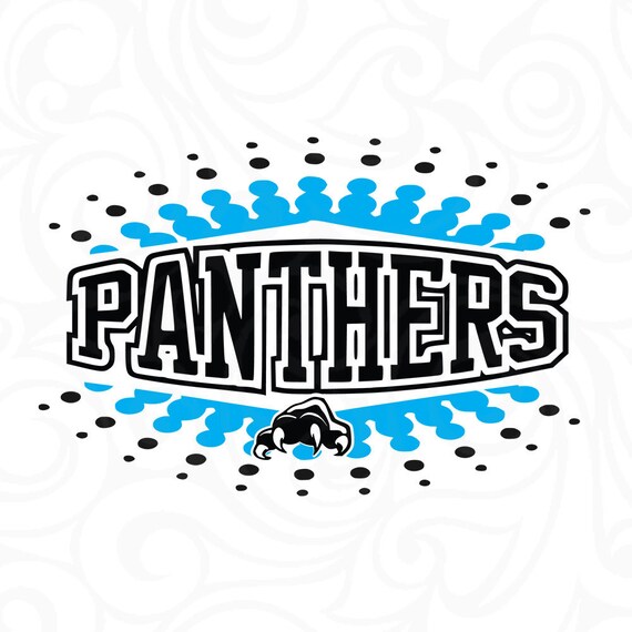 Cricut File Panthers pride svg,paw svg Silhouette File,cut file,cheer svg,School spirit Cameo File SVG File,DXF File panther mascot,