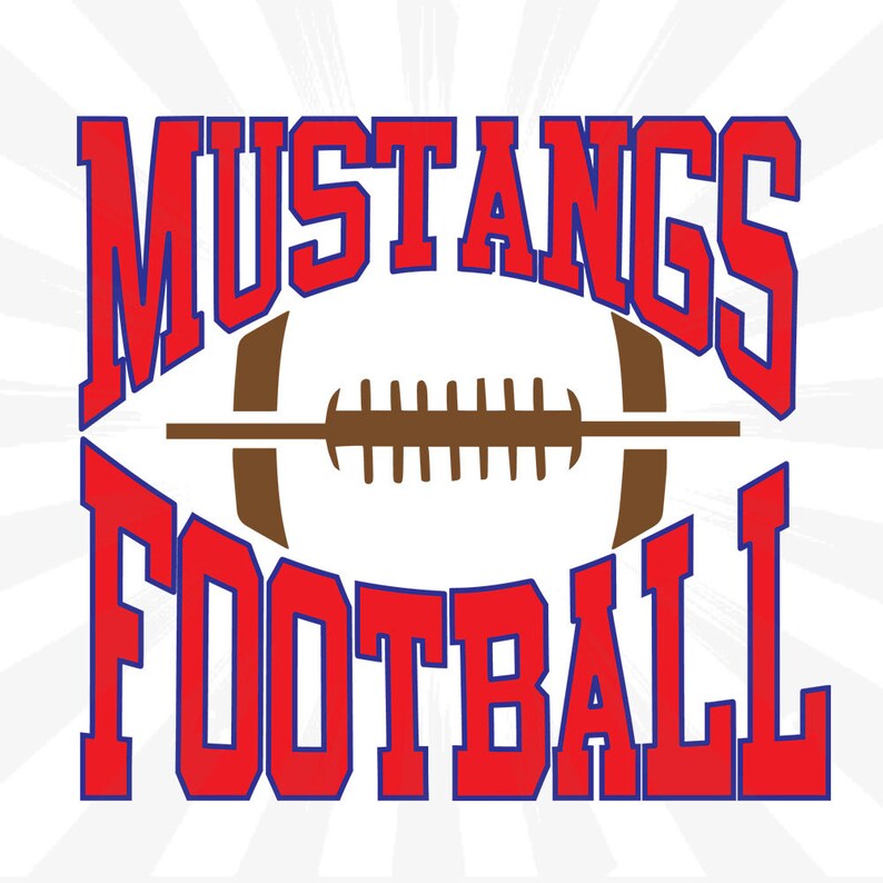 Mustangs SVG Football SVG Mustangs Football svgDistressed Etsy