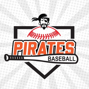 Pirate ,Pirate svg , Pirate Baseball, Pirate Softball,Pirates mascot,Pirates cut file,Baseball svg,Baseball cut file,Baseball cricut,Vector