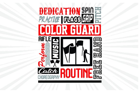 Color Guard Bundle Sublimation Cricut Cut File Etsy