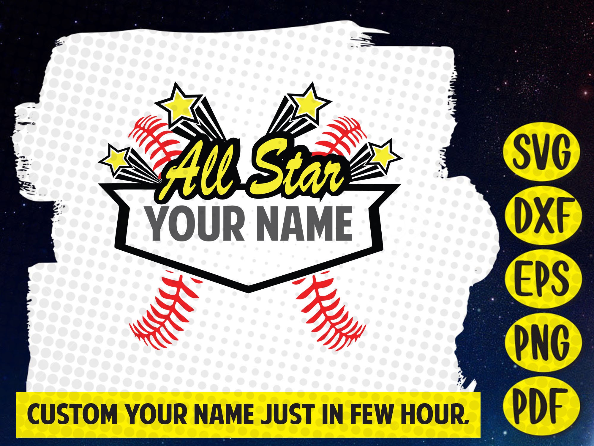 Baseball All Star Clip Art