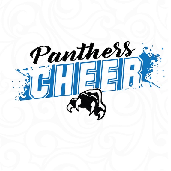Cricut File Panthers pride svg,paw svg Silhouette File,cut file,cheer svg,School spirit Cameo File SVG File,DXF File panther mascot,