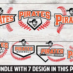 Pirate ,Pirate svg , Pirate Baseball, Pirate Softball,Pirates mascot,Pirates cut file,Baseball svg,Baseball cut file,Baseball cricut,Bundle