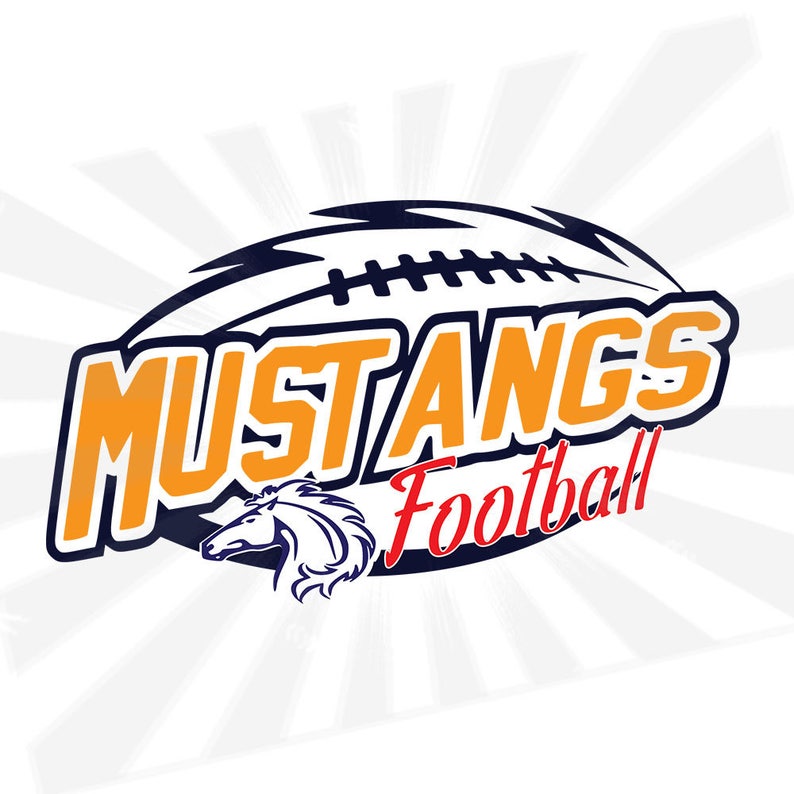 Mustangs SVG Football SVG Mustangs Football Svgdistressed Etsy