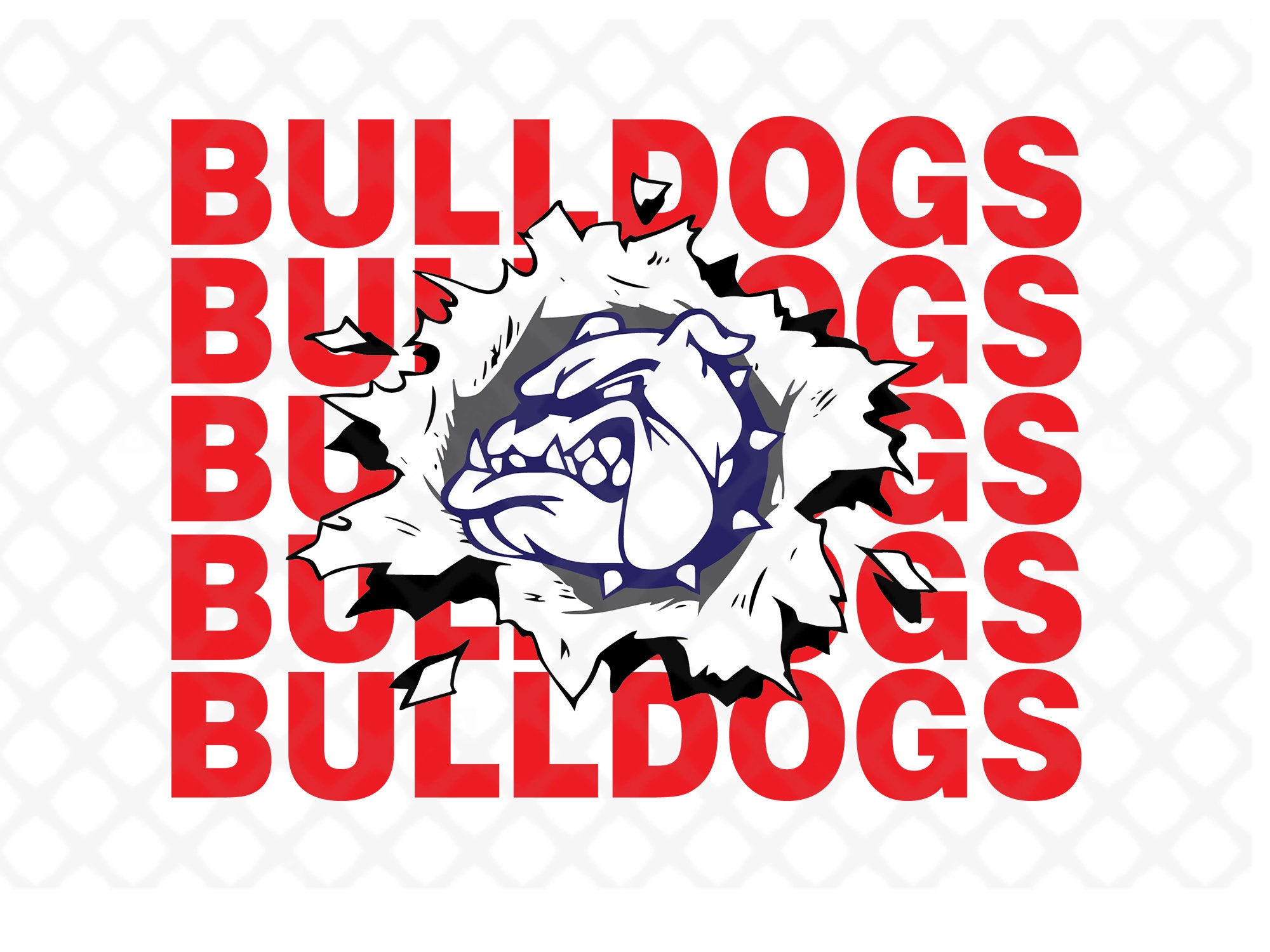 Bulldogsbulldogs Svgbulldogs Mascotbulldogs Cut Etsy
