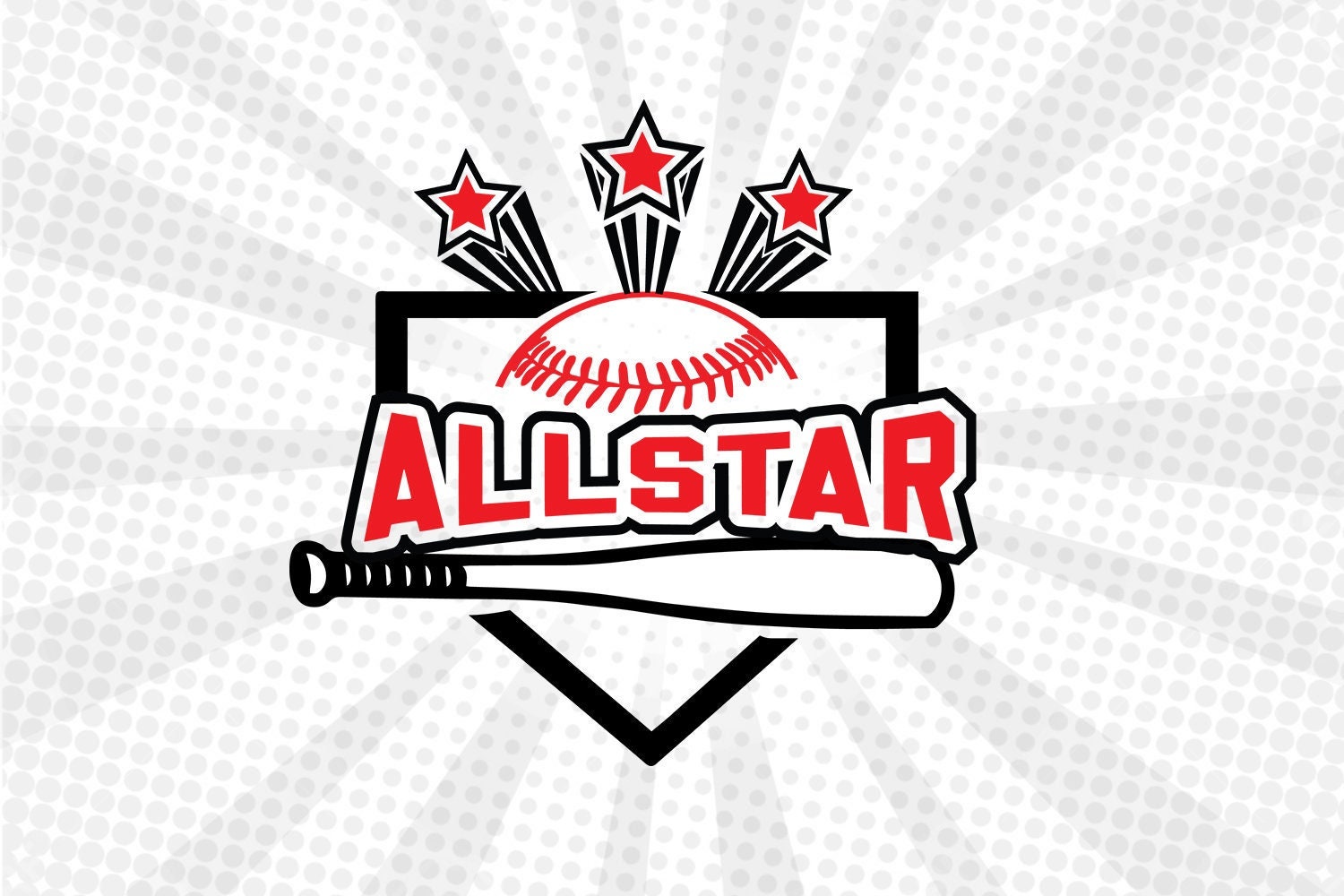 All Star baseball svg, Star Baseball svg, Baseball Tournament , Baseball svg ,Baseball high school svg,Baseball Cricut,Baseball cut file