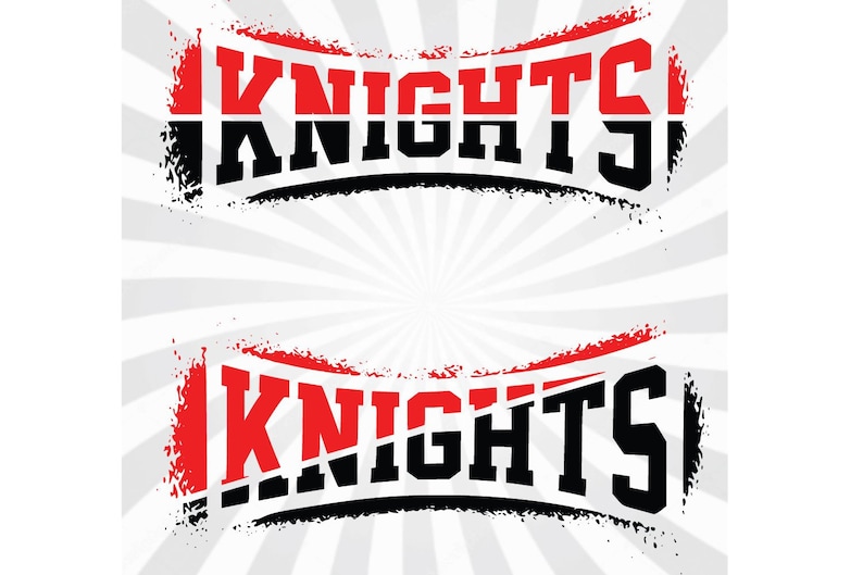 Knights Svglogovectorcut Filesportmascot Svg Dxf Eps Etsy