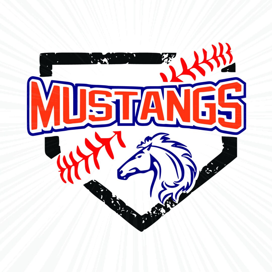 Mustangs Svgmustangs Baseball Svg SVG DXF cricut Etsy