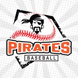 Pirate ,Pirate svg , Pirate Baseball, Pirate Softball,Pirates mascot,Pirates cut file,Baseball svg,Baseball cut file,Baseball cricut,Vector